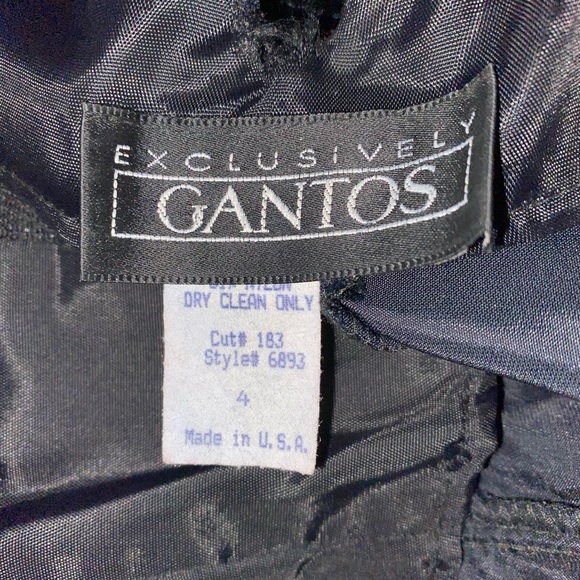 Vintage black velvet wiggle dress zipper front corset back - Picture 11 of 12